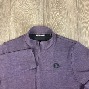 Travis Matthew Full Zip Sweater Purple Golf Active Men's‎ Warm